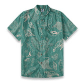Naturalist – Vintage  bottom line drawing style Hawaiian shirt